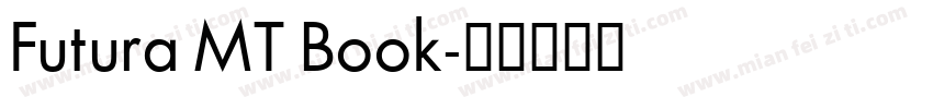 Futura MT Book字体转换